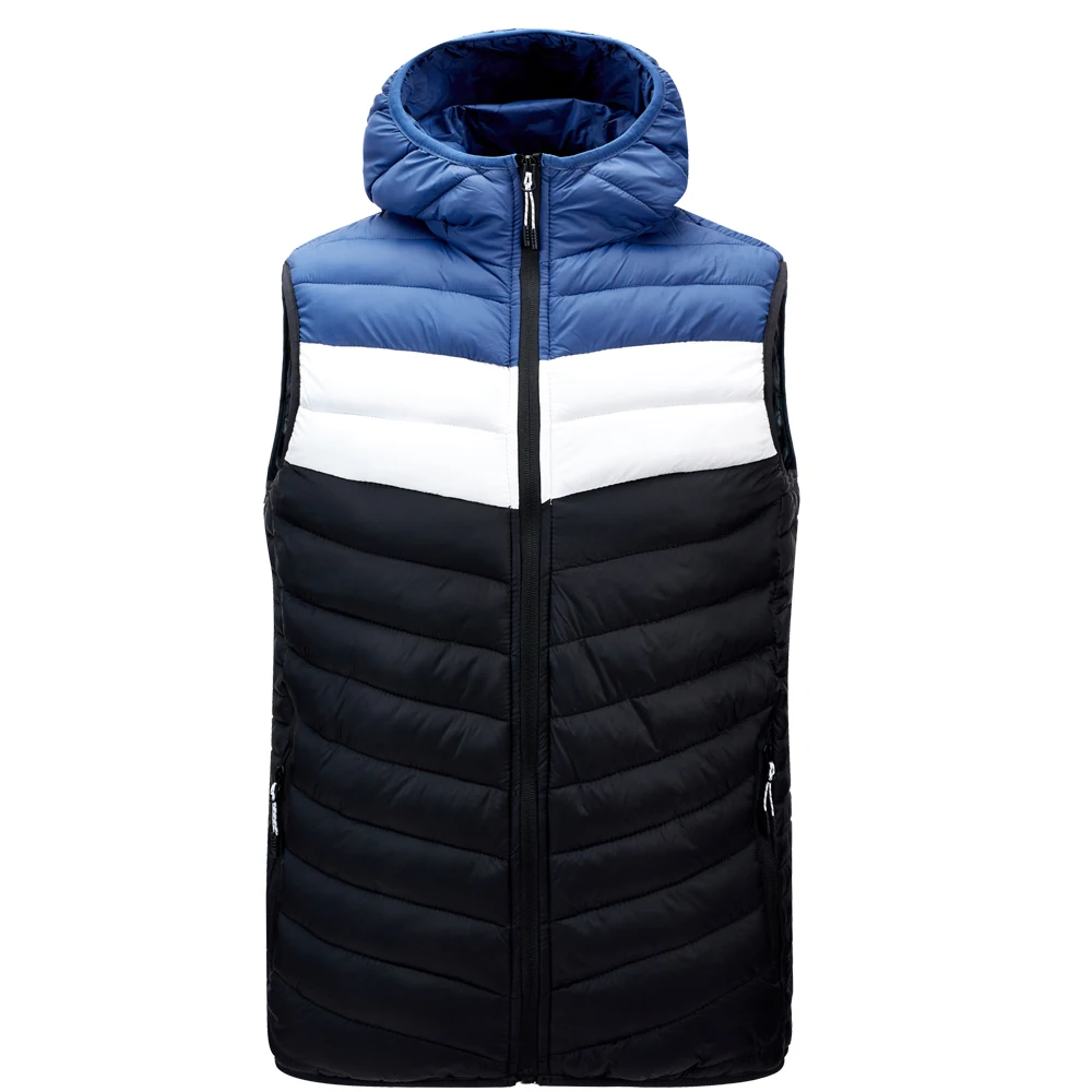 

Fashion Classic Warm Nylon PaddedMen Down Vest 100% Polyester Cotton Waistcoat Men Winter Vest, Black, navy, red,grey
