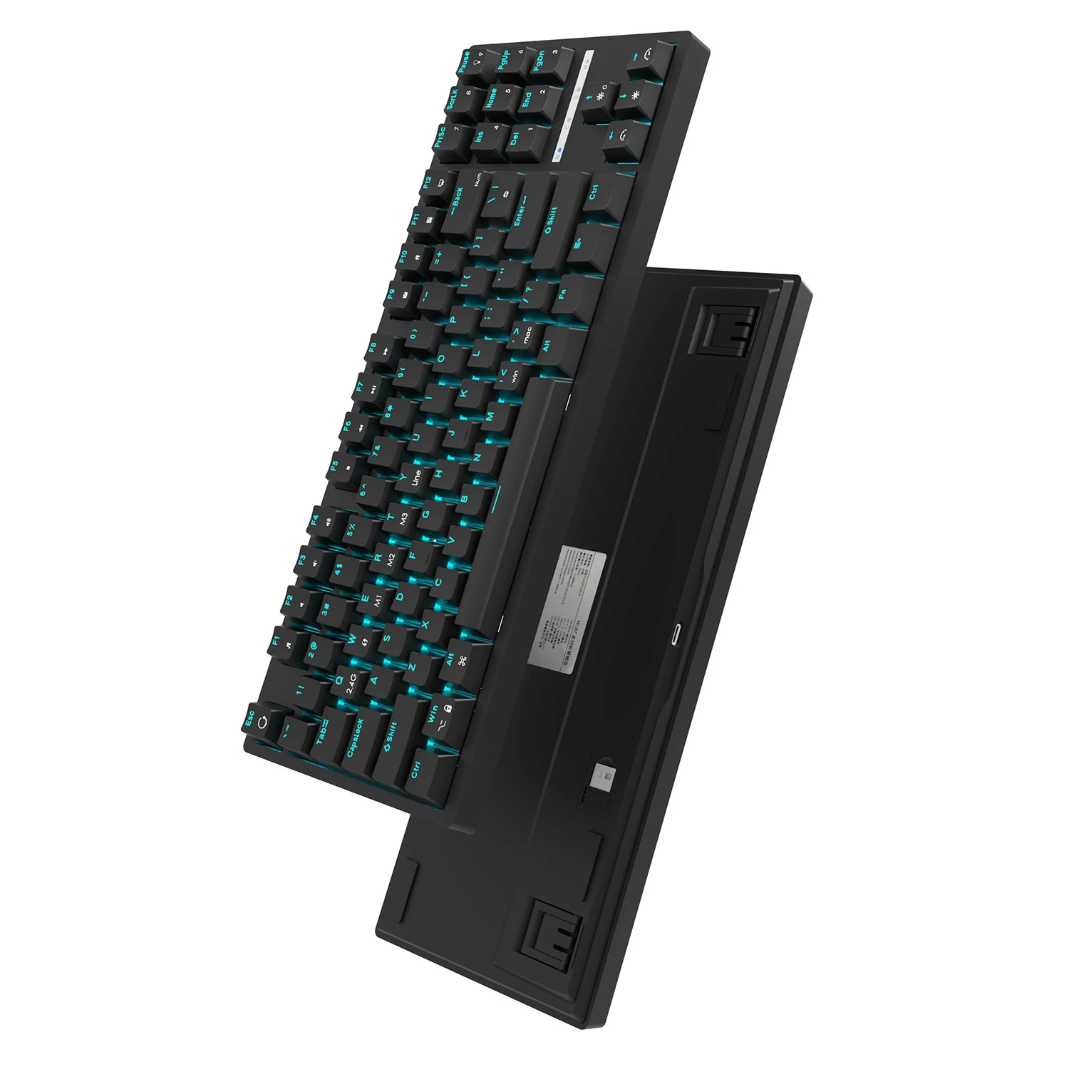 

full size wireless ergonomic 87 keys gaming mechanical keyboard gk87 ergonomics 80% gaming mechanical keyboard