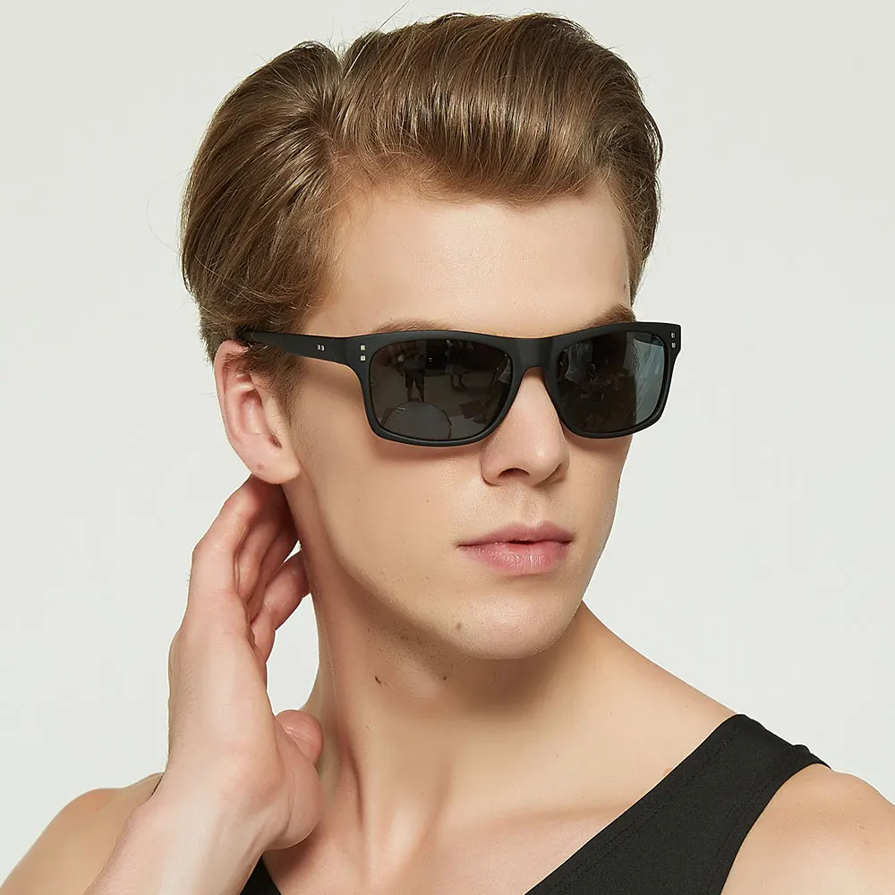 

Fashion 2020 Retro Vintage men in sun glasses polarized lens european style sunglasses men squared