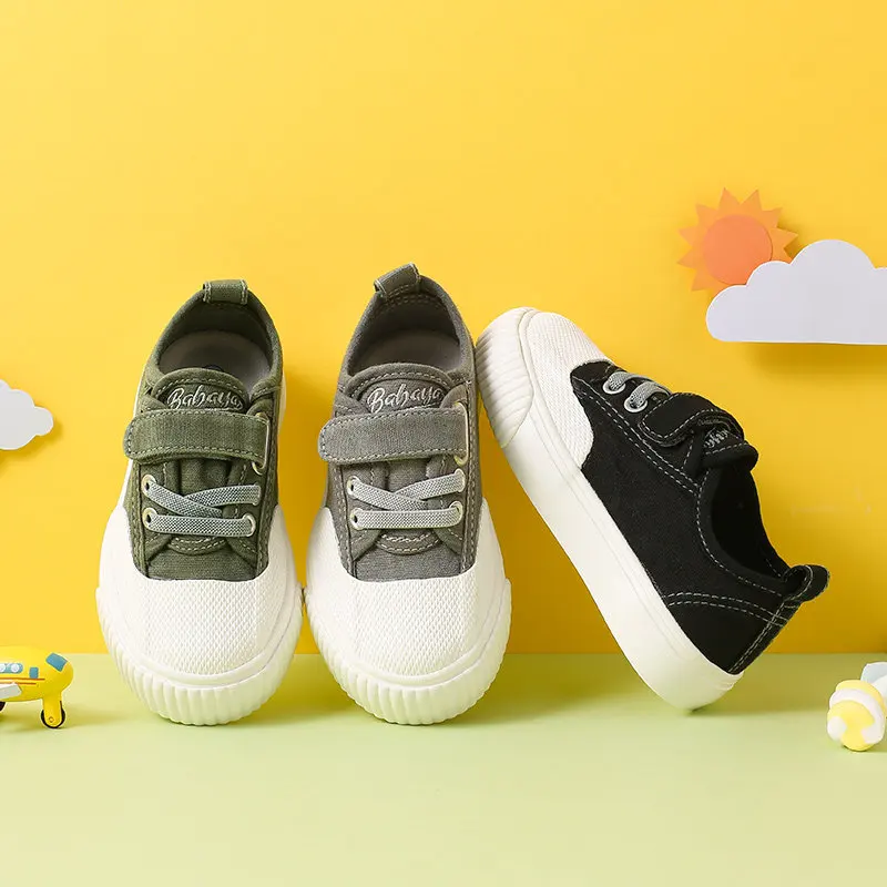 

20223 high quality comfortable spring kids canvas shoes, Picture color