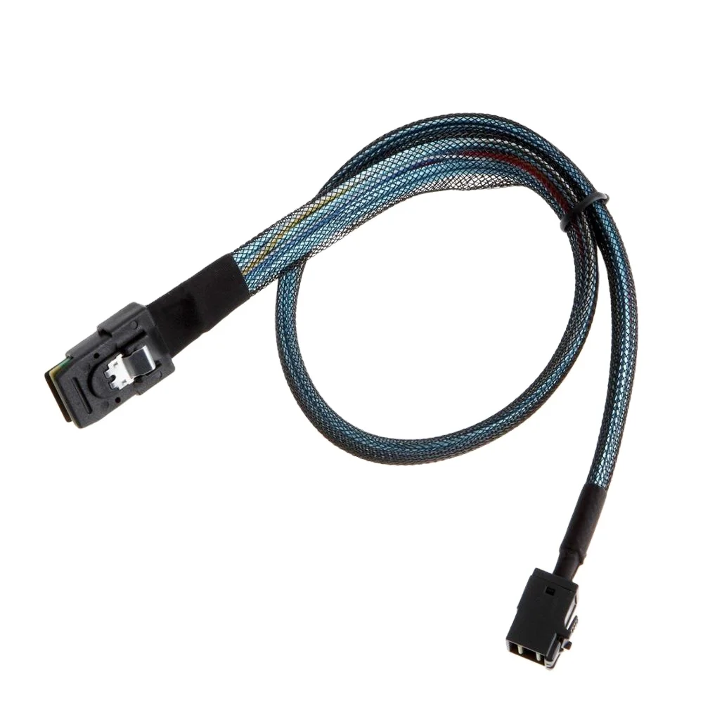 

High quality Mini SAS SFF 8643 to HD Mini Sas 4I 36pin SFF 8087 12Gbps cable, Black