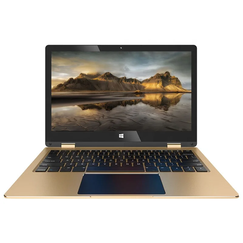 

11.6 inch thin gold laptop 4GB RAM 64GB 320GB convertible touch screen slim laptops, Elegant black, champagne gold, metal case