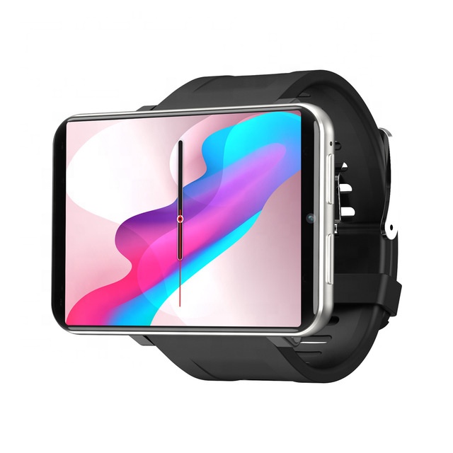 

LEMT 2.86 Inch 4G Smart Watch Android 7.1 Phone Watch, Black silver