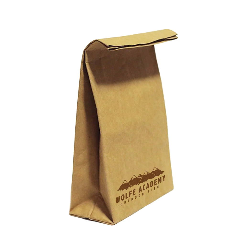 

custom reusable eco-friendly washable durable kraft paper cooler packing bag, Nature/brown/coffee/black/grey/white