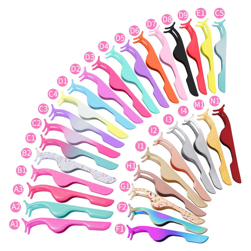 

lash tweezer 90 degree volume tweezers extension eyelash diamond custom eyelash tweezers