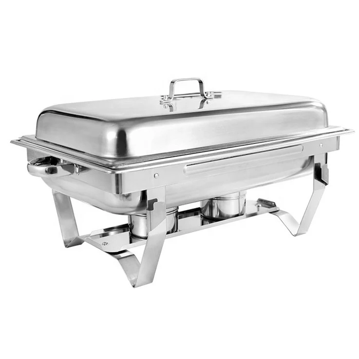 

FTS Buffet Set Dishes Catering Food Warmers Warmer Stove Wholesale Fuel Chafers Stainless Steel Chafing Dish