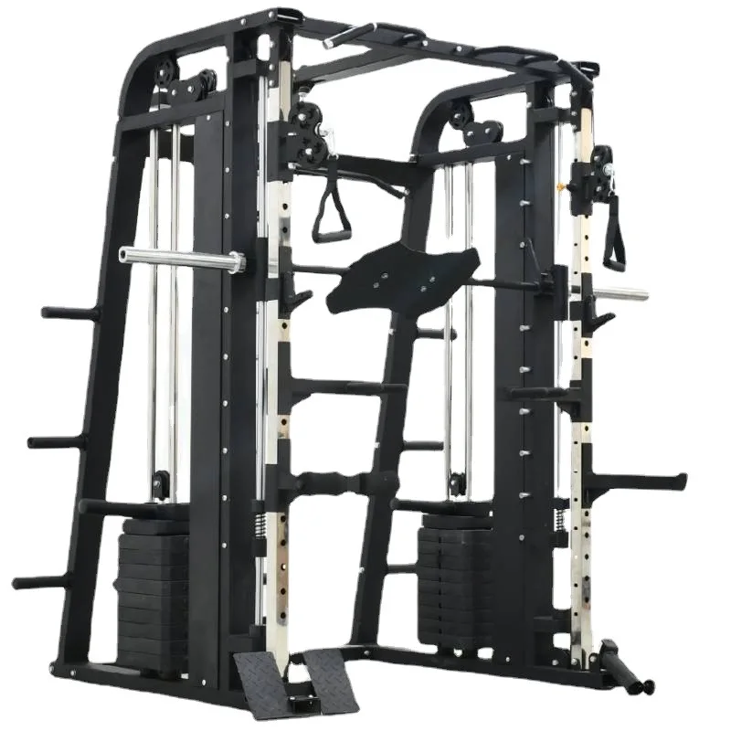 

Commercial Multi Steel Fitness Power Rack Professional Gym Equipment Squat Rack, Black