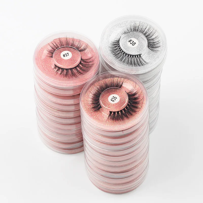 

Colorful Eyelashes Mink Wholesale Bulk Natural Eyelash Packaging Eyelash Lashes, Natural color