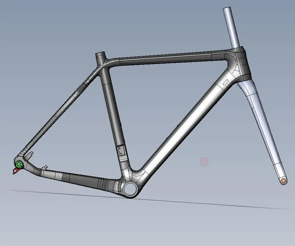 

2021 Latest design cyclocross carbon frame 700*38C CX bicycle carbon frame New Gravel bikes carbon frame