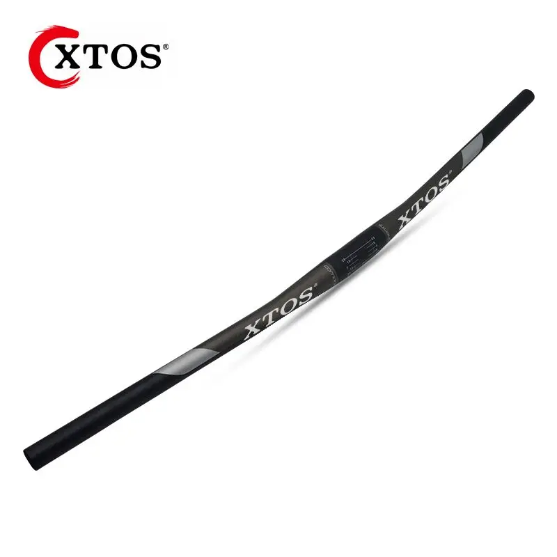 

XTOS Bicycle handlebar aluminum alloy mountain handlebar downhill handle, Black