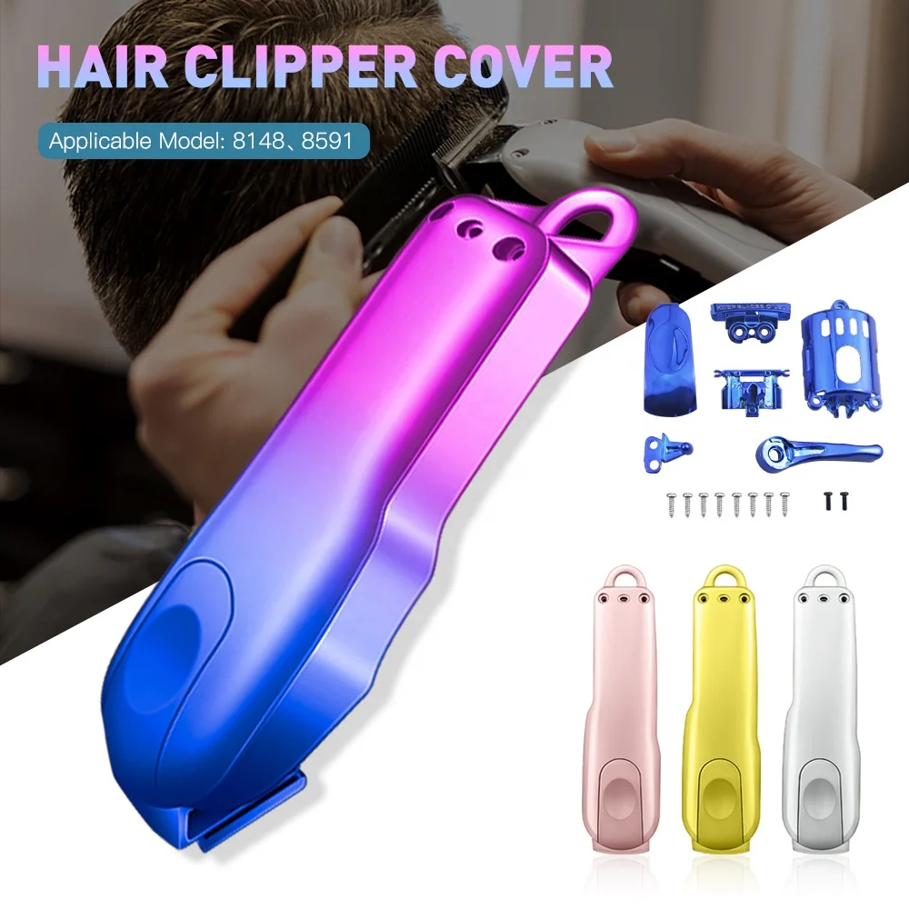 

Premium Plating Magic Cordless Gold Housing 8148 Clip Clipper Cover 4 colors Lid Case with Full Accessories, Gold ,rose gold ,gradient,silver