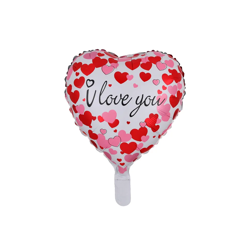 18英寸心形情人节铝膜气球情人节爱情铝箔气球装饰广告de
