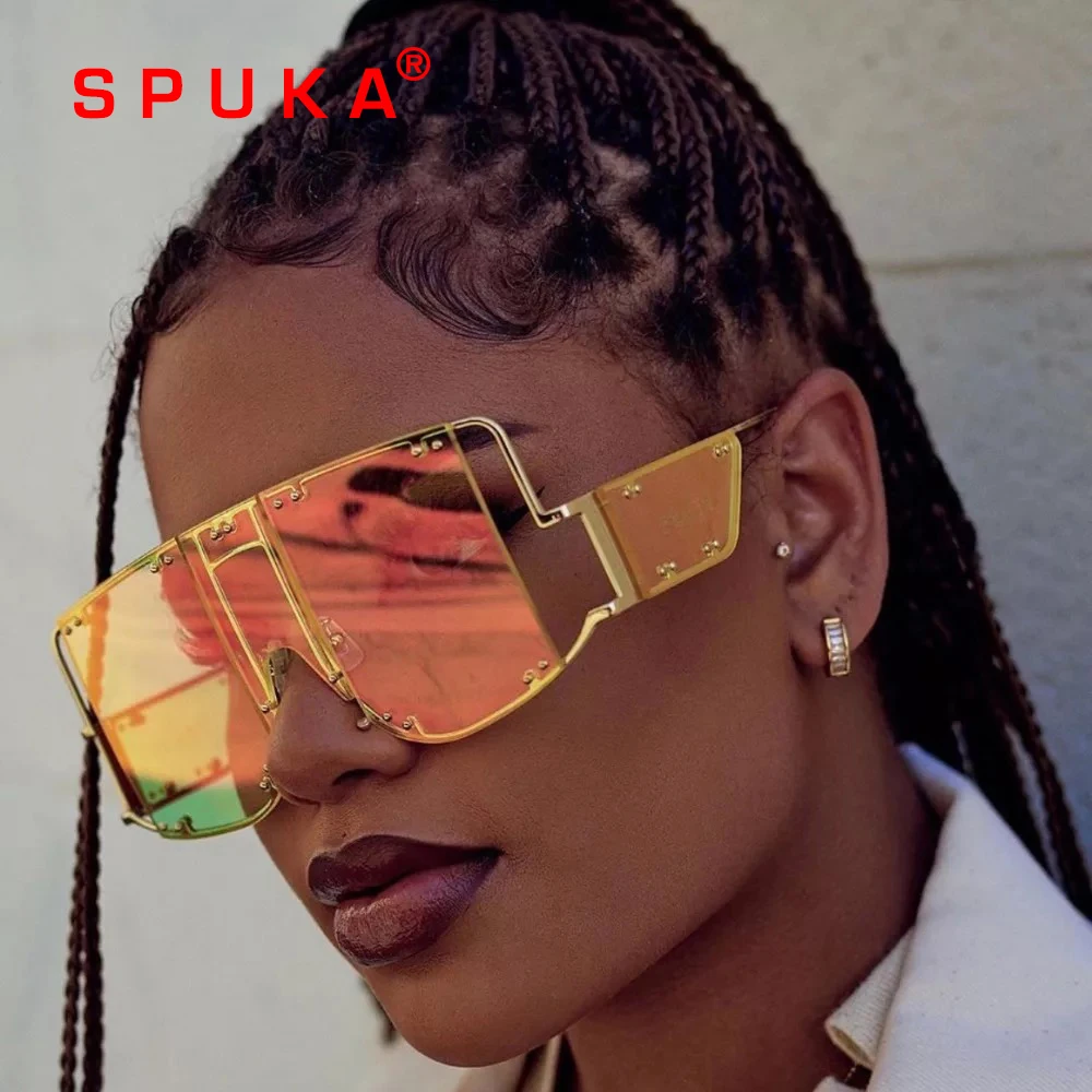 

SPUKA Fashion Oversized Women Eyewear Brand Trendy Shades Sunglasses 902, Photo show