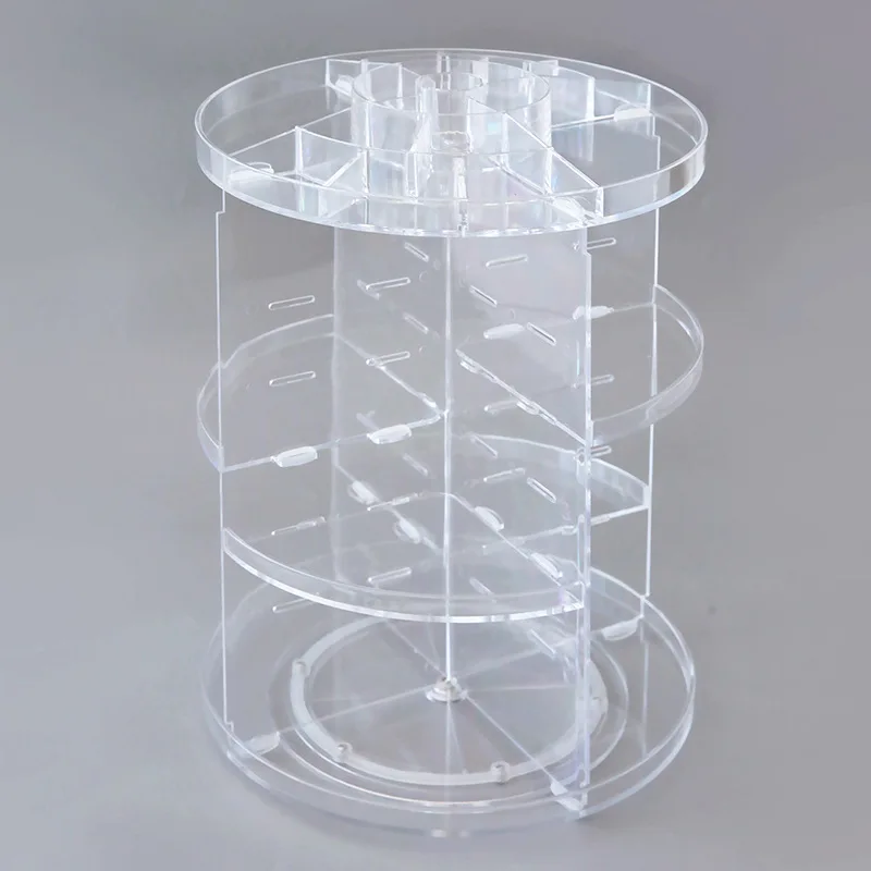 

acrylic makeup box makeup organizer box rotate makeup box, White,black,lucency