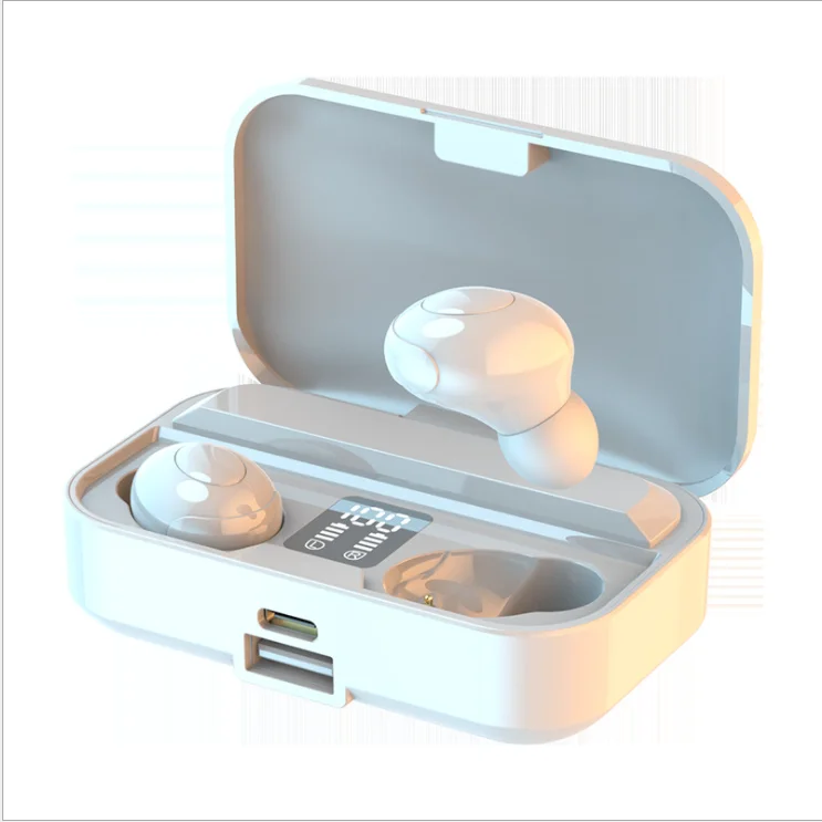 

wholesale Cost effective LED / LCD power display TWS headset wireless earphone