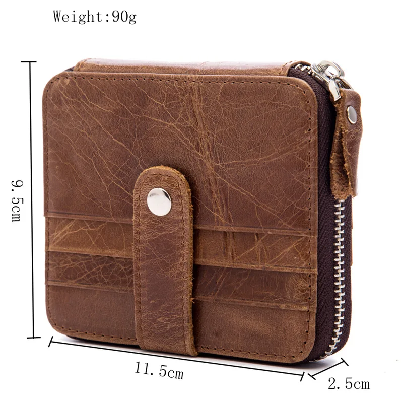 

Amazon hot sale Genuine Leather RFID card holder wallets purse, One color