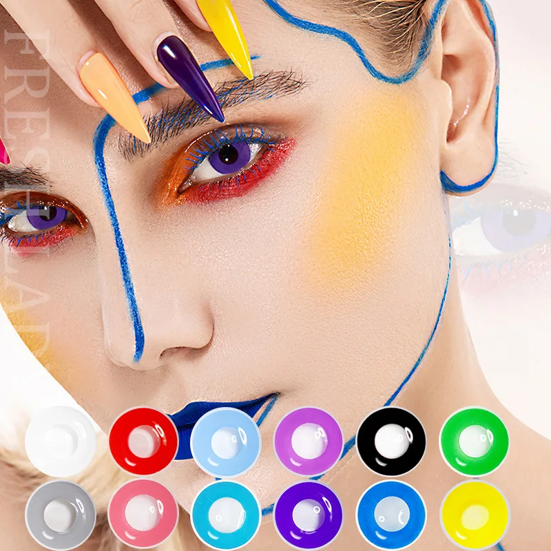 

Kangshida Wholesale Halloween Circle Block Color contact lenses