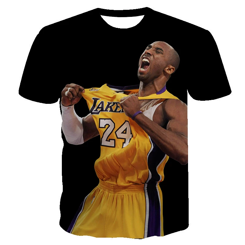 

Kobe 3D Print Shirt Bryant Jersey T-Shirt customized dry fit shirt Basketball Super Star Kobe T Shirt, Multi