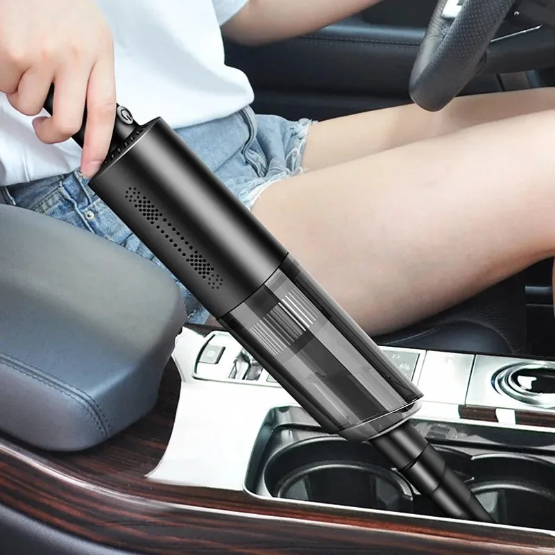 

Portable Car Vacuum Cleaner Hand-held High-power Wireless & Wired Mini Vaccum Cleaner Car Household Dual-use Cleaning Tool