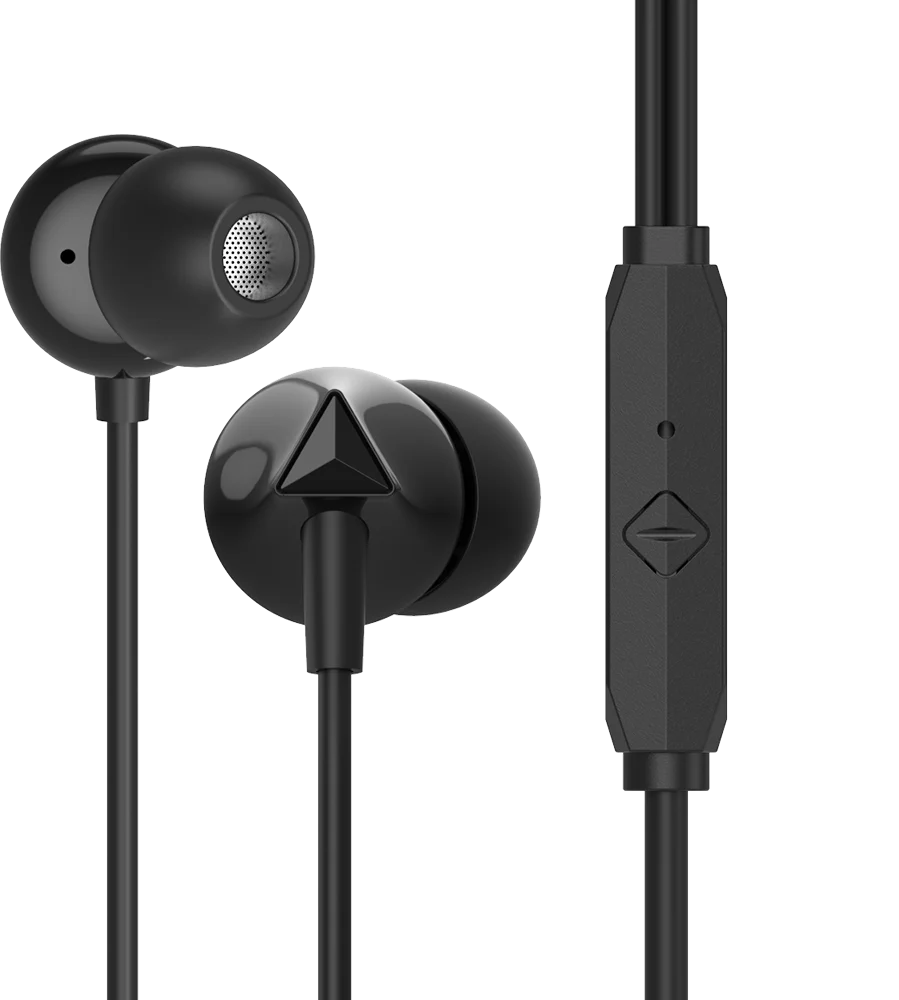 

New arrival oem wired earphones real noise-canceling headphones real original sound earphones wired 3.5mm wired earphones, Black/dark green