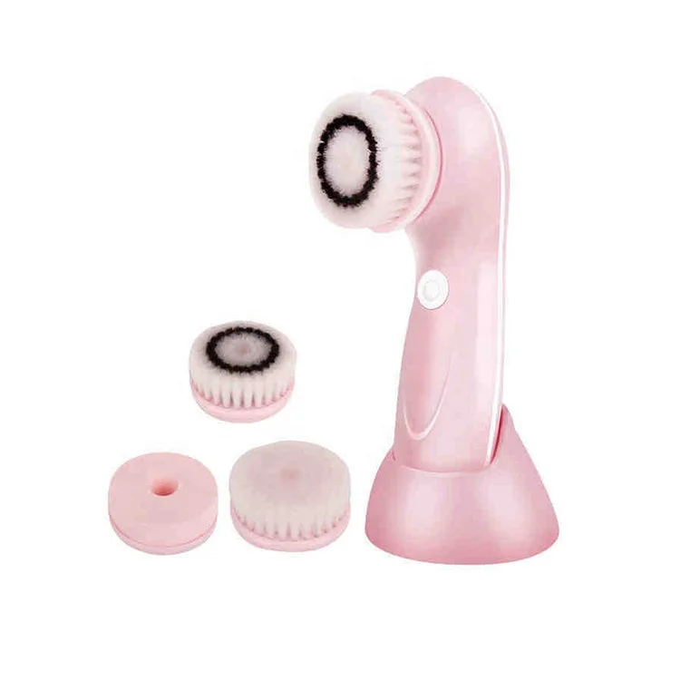 

High Quality Private Label Face Wash Brush Waterproof Rechargeable Electric Face Spin Brush for Makeup Removal, Pink, blue