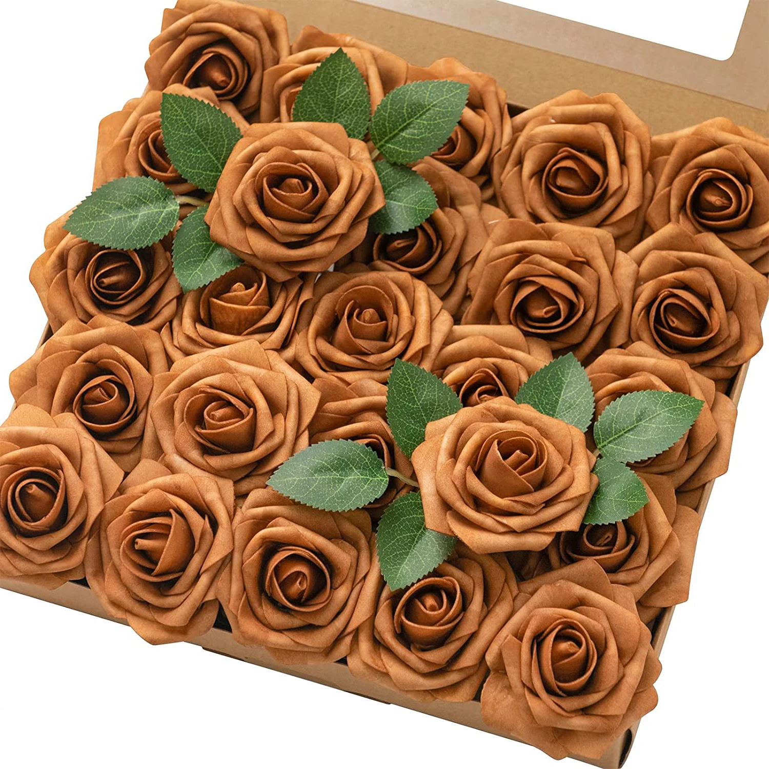 

Artificial Flower Box Set Roses 25PCS Gold Sparrow Roses for DIY Wedding Decor Centerpieces Arrangements Bouquets