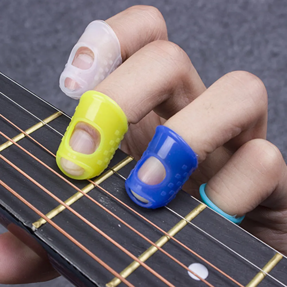 

Hot Seller Silicone Finger protector for playing guita Anti-Scalding silicone finger sleeve, Customized color