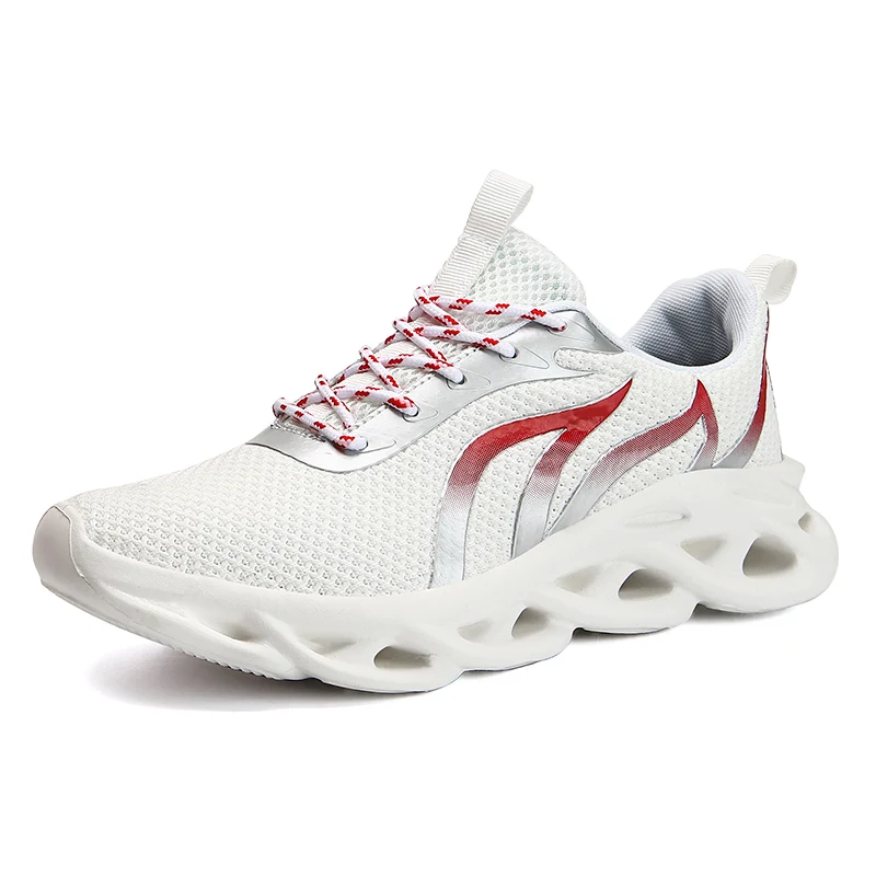 

New Fly knitting ultralight white casual shoes jogging sneakers cheap wholesale
