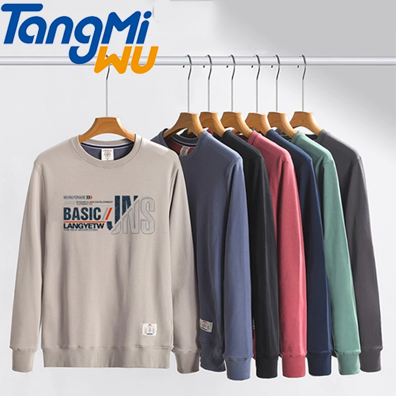 

TMW men's sweaters letter shirt custom vintage sweatshirts work clothes cotton sweater crew neck sweatshirt