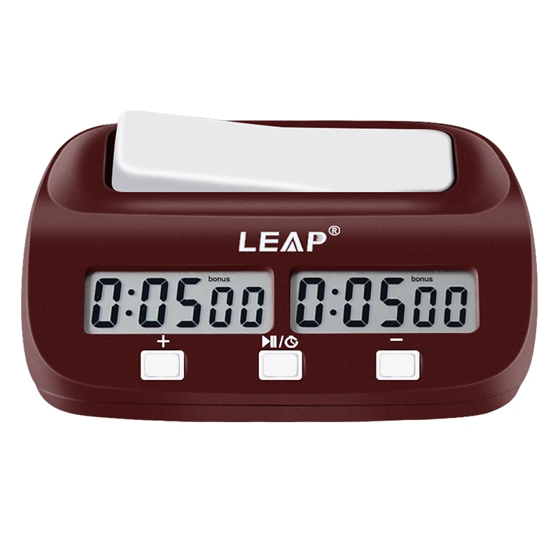 

LEAP factory lowest price for chess clock timer, Black+brown