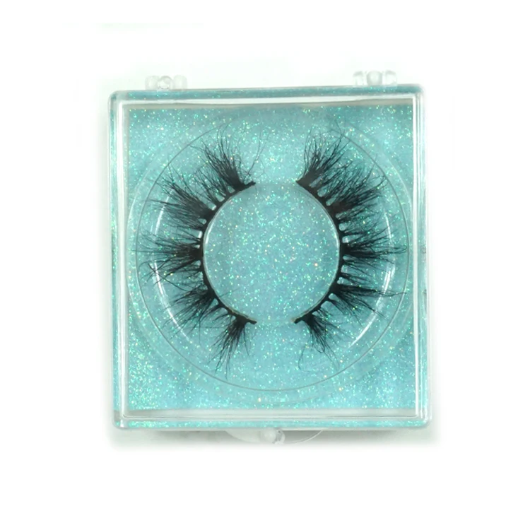
glitter eyelash packaging with eyelash packaging box private label custom 