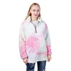 2019 Winter Hot Selling Women's Tie Dye Fleece Pullover