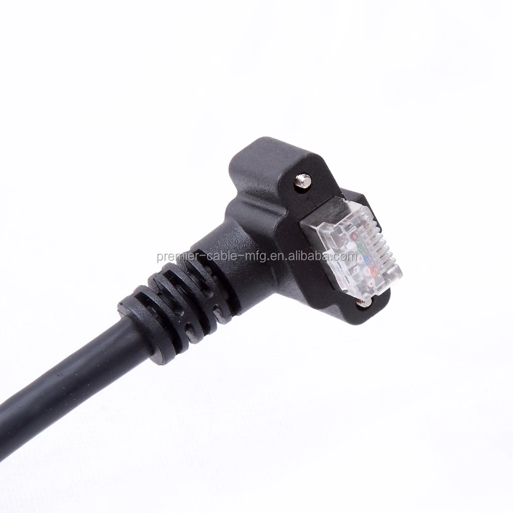 Cat6 GigE Cable Screw Lock Horizontal RJ45 DrC for Basler Cameras supplier