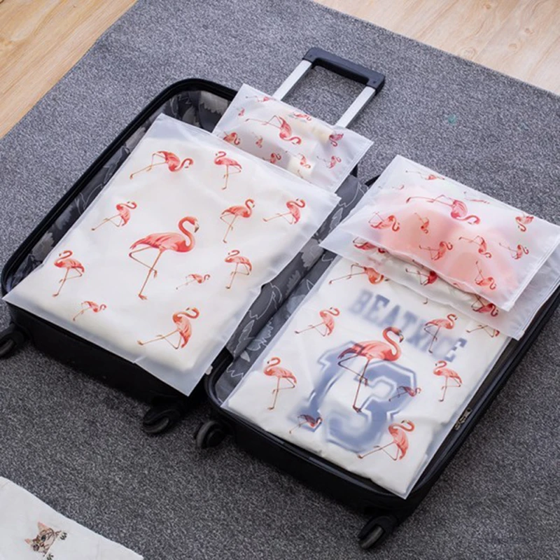 

Transparent Cosmetic Bag Flamingo Travel Makeup Case Women Zipper Make Up Bath Organizer Storage Pouch Toiletry Wash Beauty Box