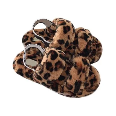 

Us Hot Sale Outdoor Sandals With Logo Sheep Fur Slippers Black Men&#39s Women&#39s Sandals Slippers With Handbag Set, As shown in figure