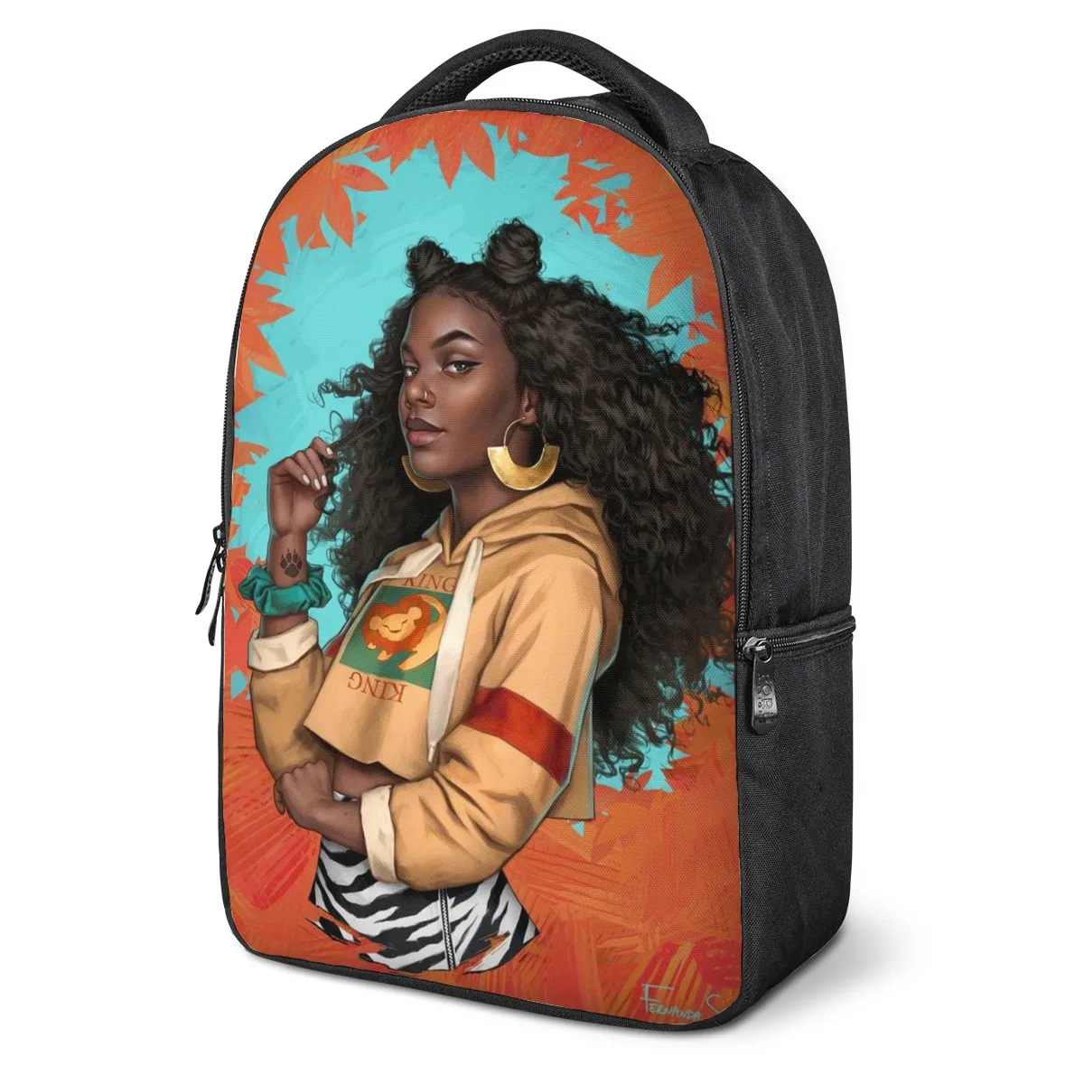 

Black Art Afro Girl African American Executive Laptop Bag 2020 Custom For Ladies School Bags For Laptops, As shown on the picture or customized