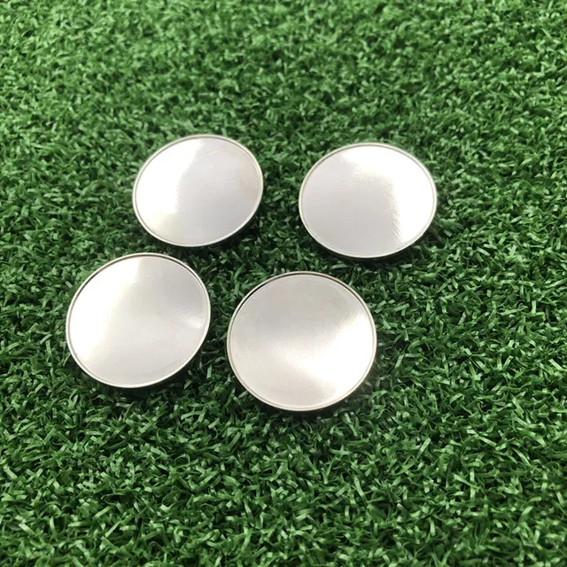 25mm Blank Golf Accessaries Metal  Bulk Ball Golf Marker