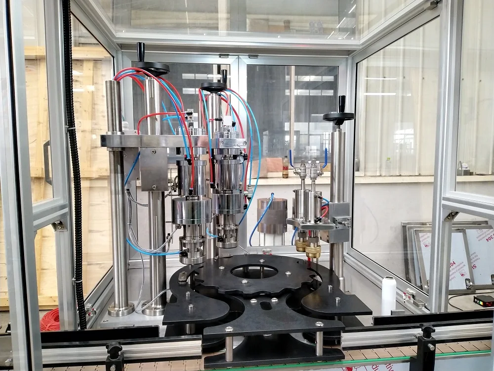 厂家直销全自动阀门气雾剂喷雾罐灌装机 qgqe 号