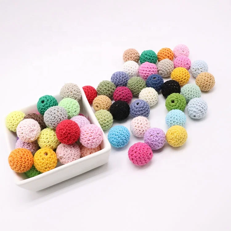 
20mm Baby Nursing Teething Crochet Beads Balls 