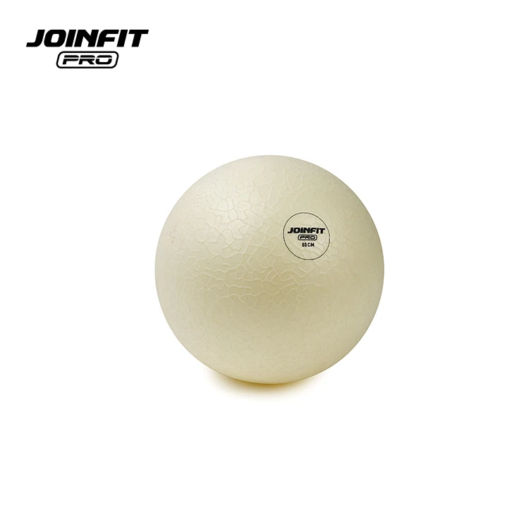 

High quality eco friendly anti-burst exercise gym printed custom logo pilates ball, Pearl white,gray