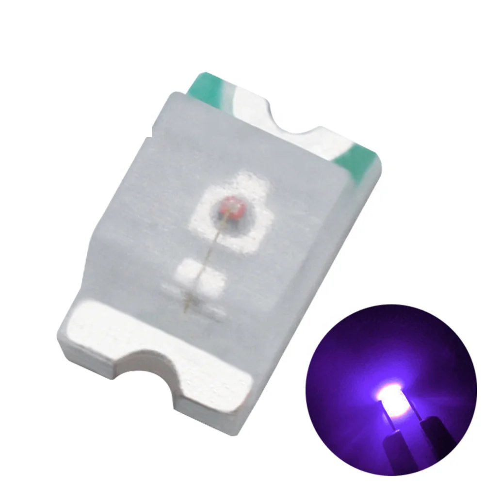 Czinelight Wholesale Smd 0603 Purple Uv Lamp Beads 1608 Uv Led Smd 395 405 365nm Led Emitting Diode