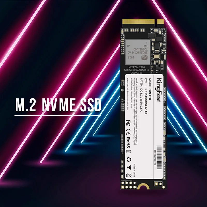 

Faster than SATA SSD Kingfast F8N 128GB M.2 NVMe internal SSD, Black
