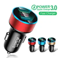 

Free Shipping USLION Oem Quality Custom Mini Metal 12V Mobile Pd Dual Fast Qc3.0 Usb Car Charger