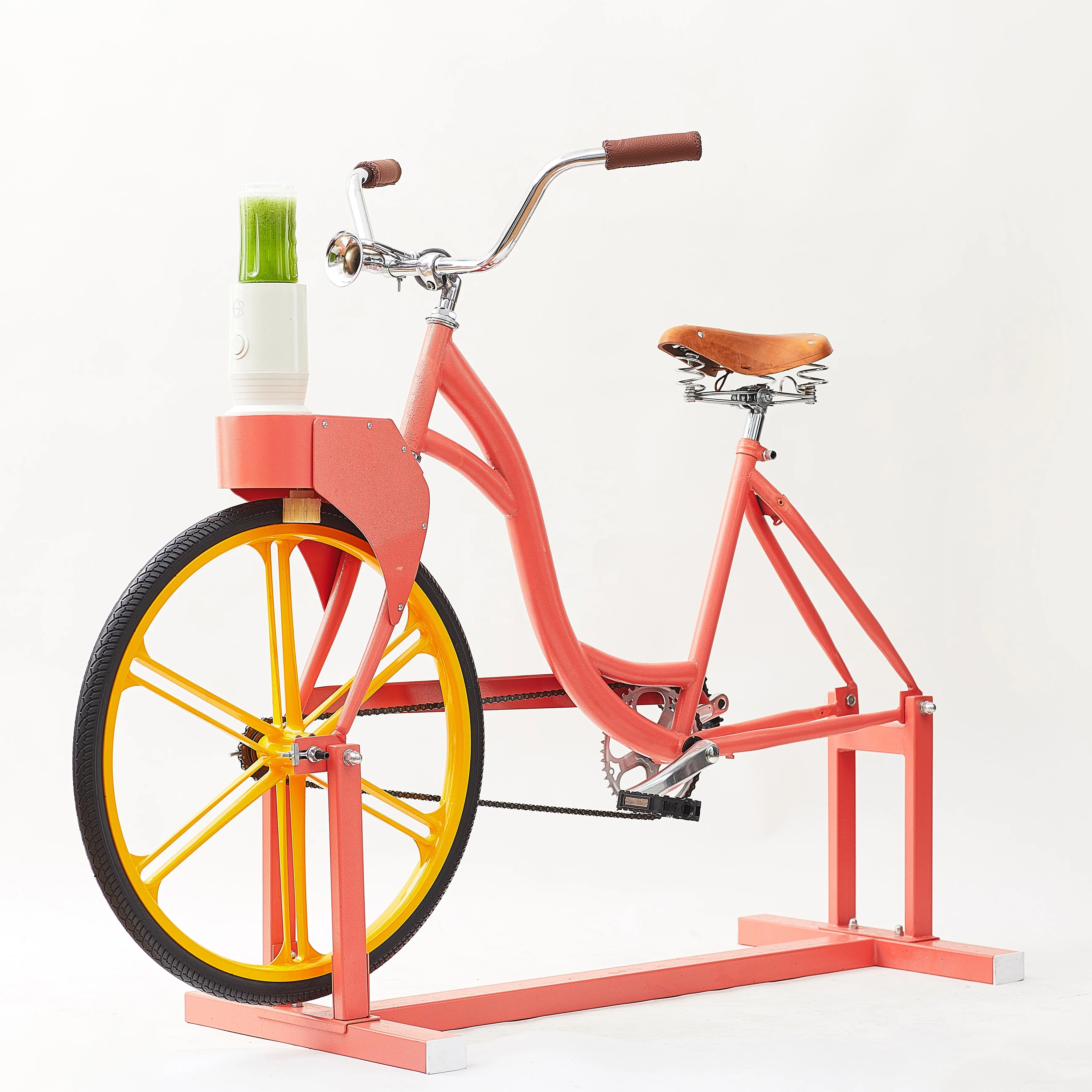 

EXI Retro pedal custom bike Stationary Bicycle with Fruit Juicer Blender