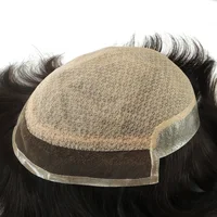 

6x8" Silk Top Toupee With Indian Remy Human Hair for Men