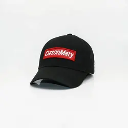 Wholesale Custom Fashion sport hats with logo, Bla