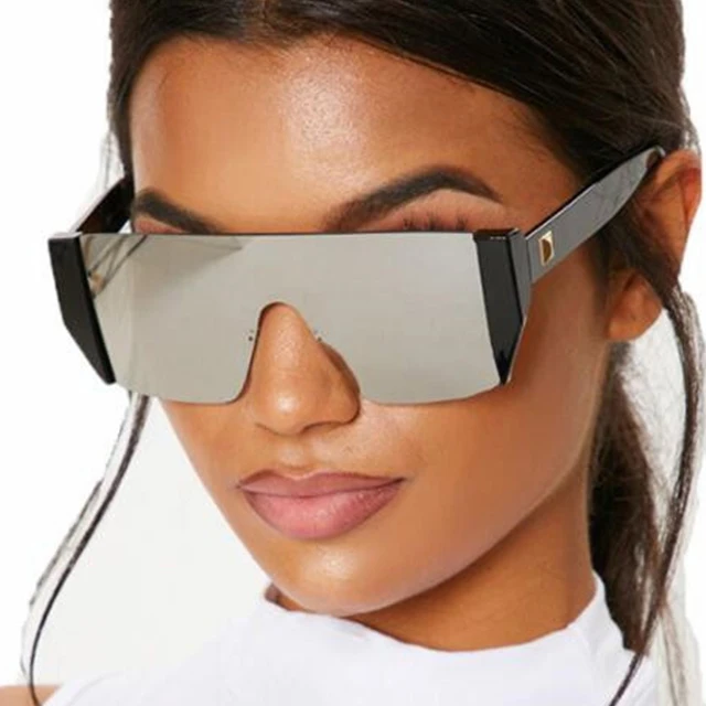 

Factory Custom Mens Frameless One Piece Lens Shades Sunglasses Womens Luxury Oversized Sunglasses