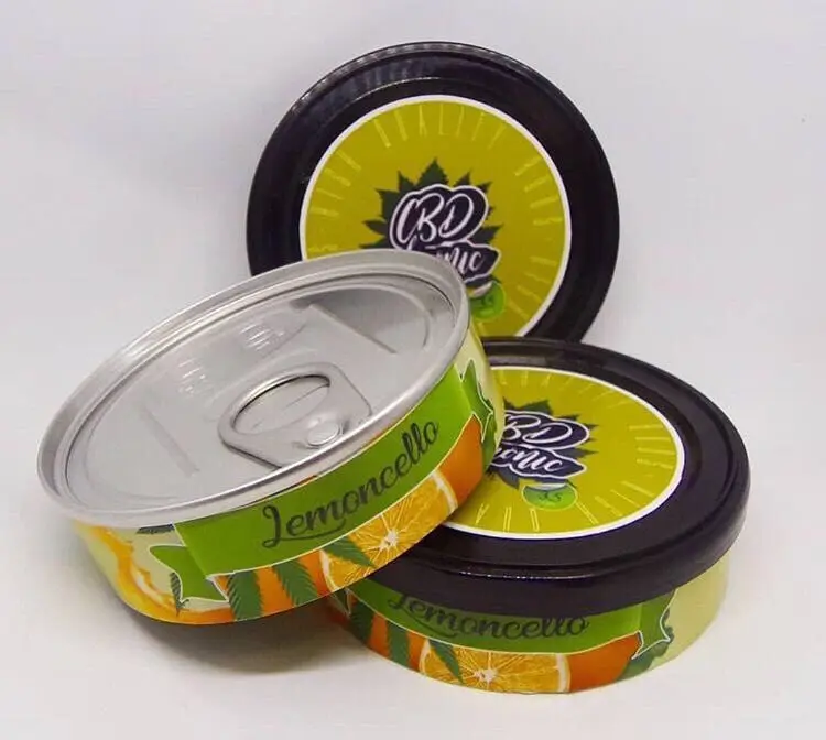 厂家供应食品级易拉环食品包装自密封金属锡罐