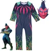 2019 latest European fancy party character halloween carnival boy child ninja 3d print devil jumpsuit costume
