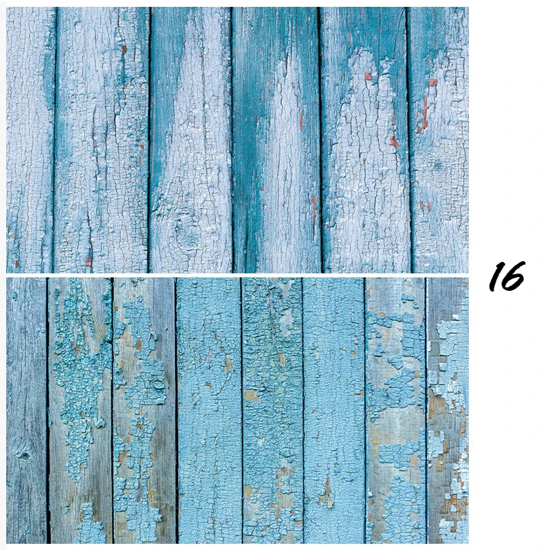 

high precision printing Instagram Photography Flatlay Backdrop Background Design - Rustic Blue Wood 300g thickened paper